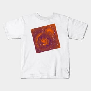 Birth of worlds in a fiery sky Kids T-Shirt